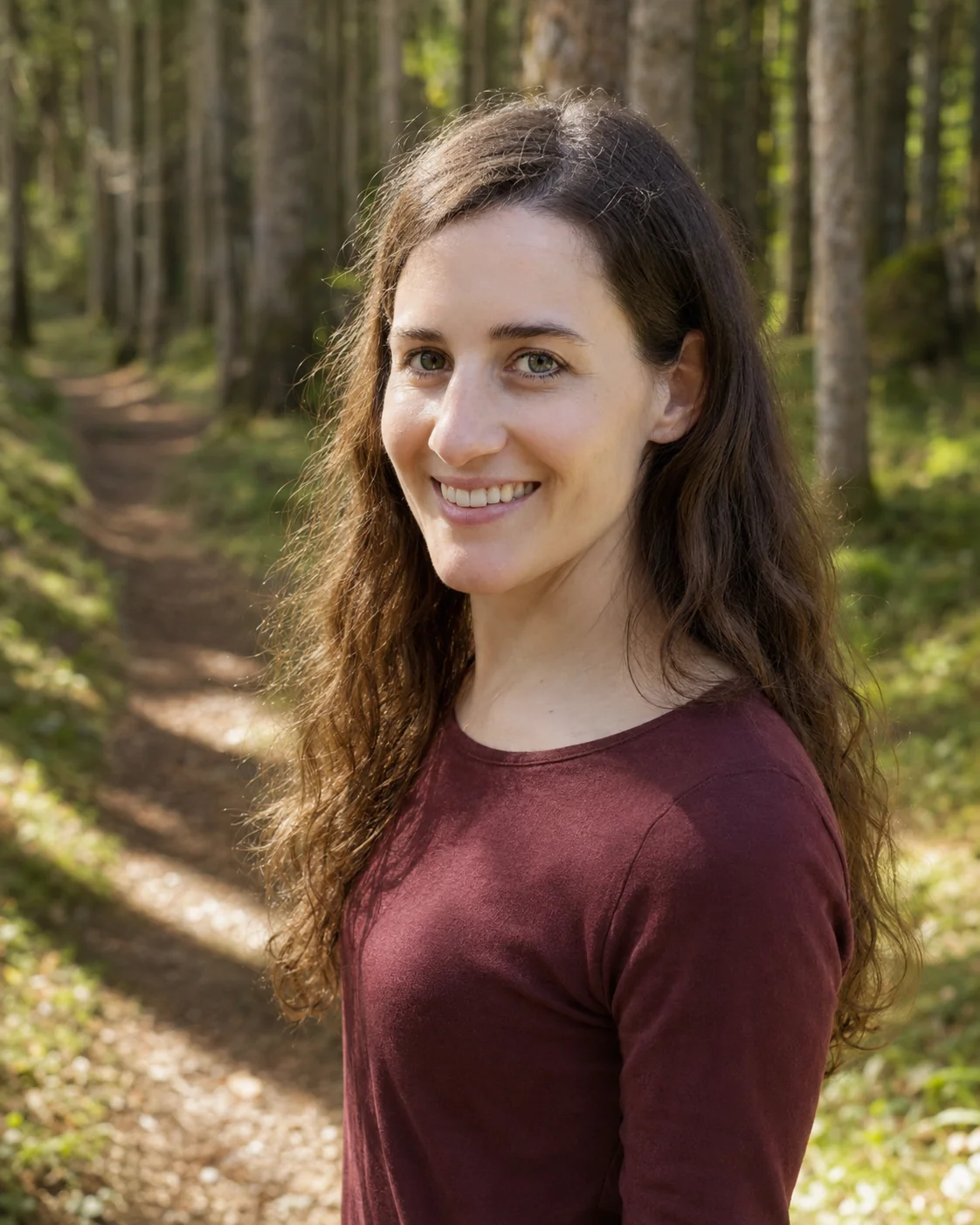 Dr. Birgit J. Huber im Wald